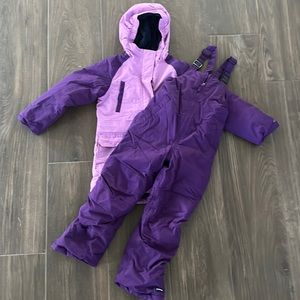 Lands’ End snow bibs and jacket size 7/8